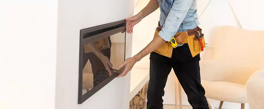 Metal Fireplace Installation in North Bethesda, Maryland