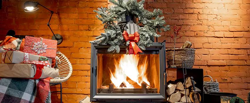 Travis Industries Linear Gas Fireplace Installation in North Bethesda, Maryland